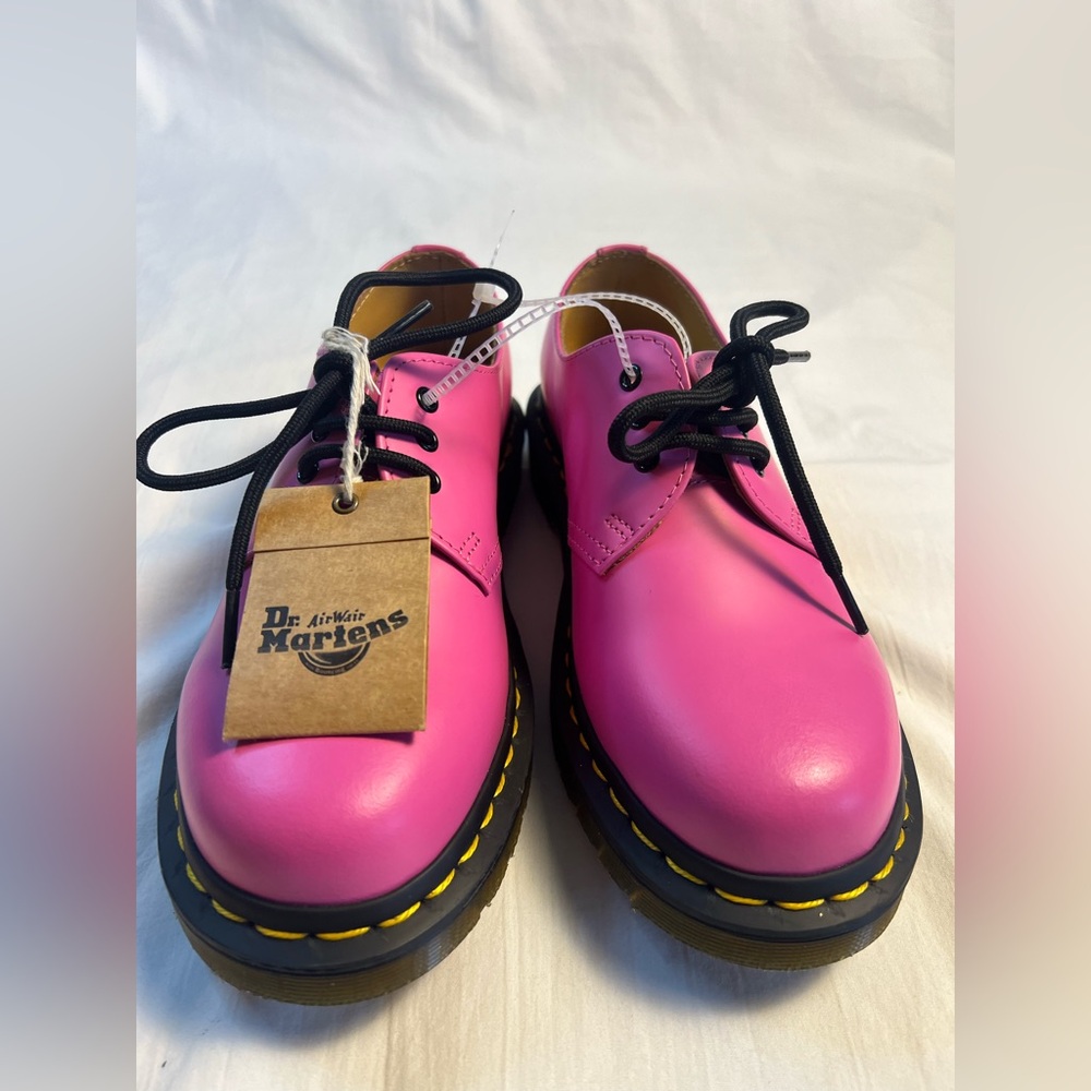 Dr. Martens Thrift Pink Smooth Leather Oxford Shoes Men 4 Women 5 Lace up